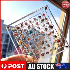 Acrylic Magnetic Seashell Display Box Square 36/64/100 Grids Rock Collection Box
