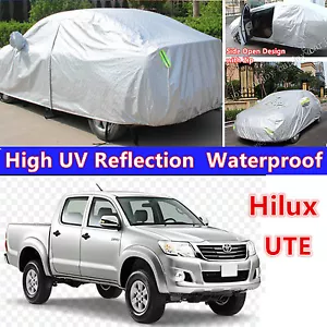 Waterproof UV Dust Rain Snow Resistant SUV Full Car Cover For 4WD 4x4 UTE Hilux - Picture 1 of 4