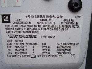 99 00 01 02 03 04 05 06 07 SILVERADO 1500 UPPER CONTROL ARM FR 442636 - Picture 1 of 5