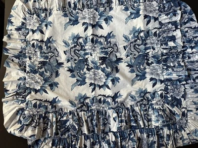 НОВЫЙ на заказ! ПАРА RALPH Lauren ~ Нанкин *СТАНДАРТНЫЕ НАВОЛОЧКИ Синяя Птица Тамаринд - Изображение 1 из 4