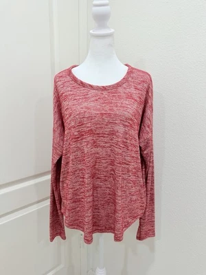 Rag & Bone Space Dye Pullover Sweater Top Lightweight Red Boxy Fit Women’s Sz L - Image 1 of 4