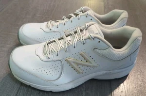 New Balance WW411WT2 White Leather Comfort Running Shoes Women Sz 10 - Picture 1 of 10