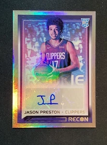 2021-22 Panini Recon Rookie Recon Signatures Jason Preston #RRS-JSP Auto RC - Picture 1 of 2