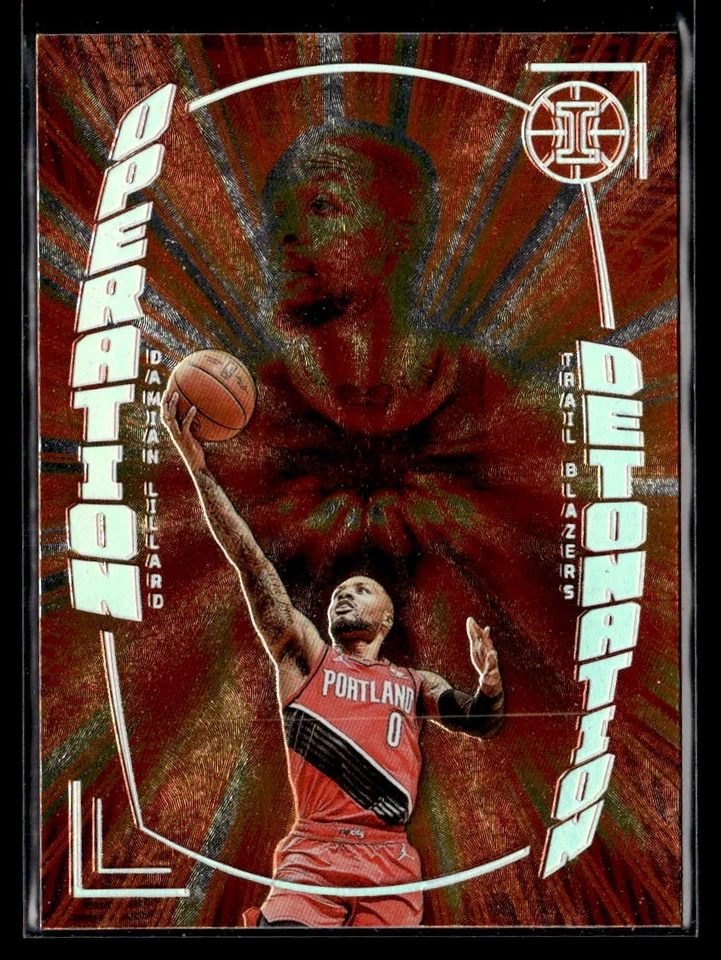Damian Lillard - 2021-22 Panini Illusions Operation Detonation Orange #32 - Image 1 of 2