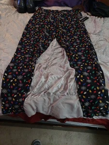 Leggings de Navidad para mujer Allison Brittney talla XL negros con diseño de luz picante - Imagen 1 de 5