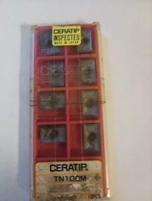 Ceratip      TN100M     ADMM15T308    10 piece Pack     New inserts    Japan - Image 1 of 3