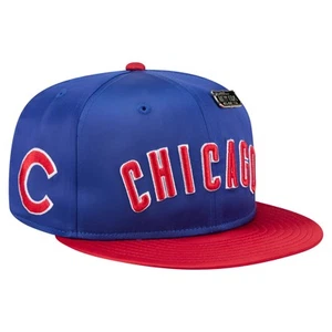 Men's New Era Royal/Red Chicago Cubs Satin 59FIFTY Fitted Hat - Picture 1 of 6