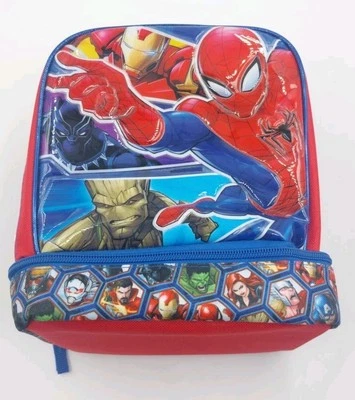Spiderman Thermos Soft Insulated Marvel Spider Man Kids Lunch Box Marvels NWOT - Image 1 of 4
