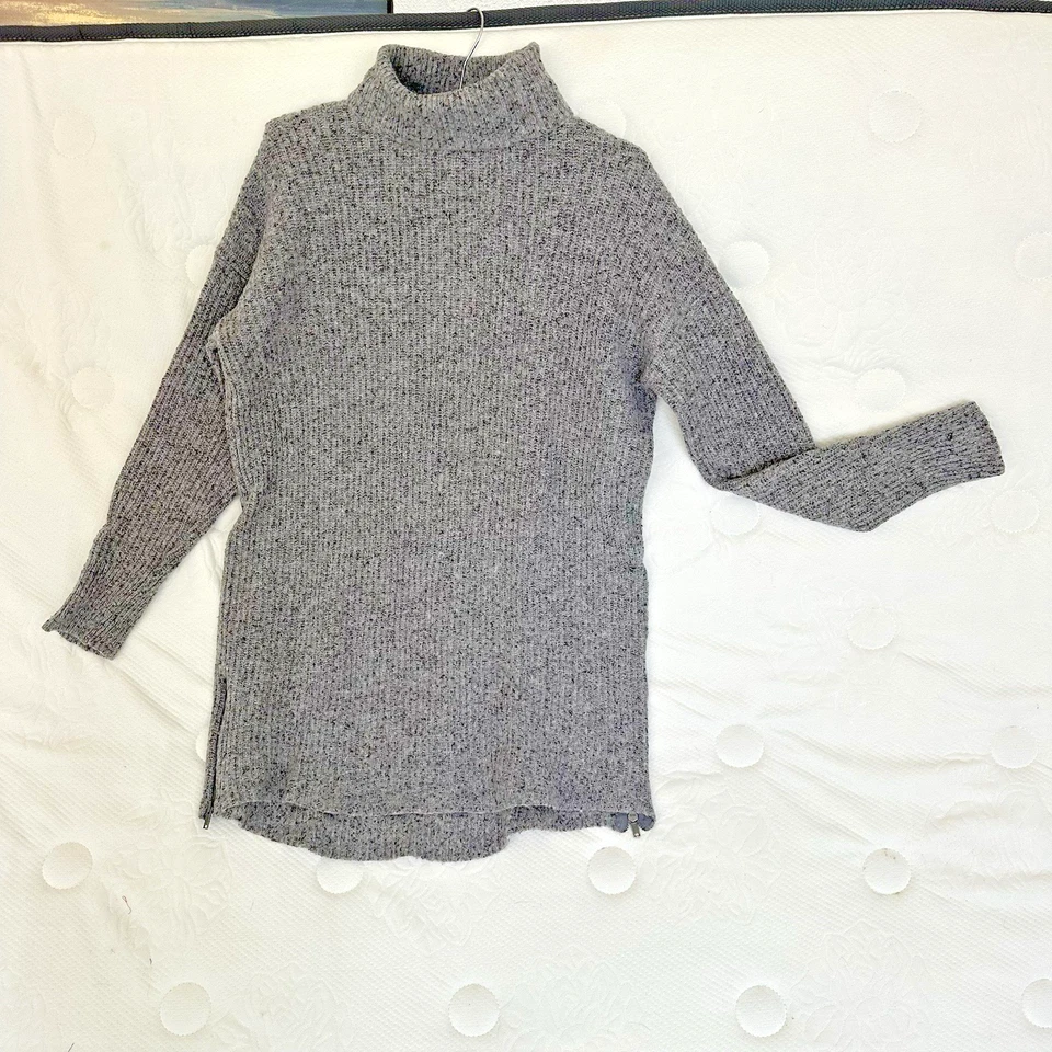 AMERICAN EAGLE Women's Pullover Sweater Dress L Moc Turtleneck Long Sleeve Y140F - Image 1 of 4