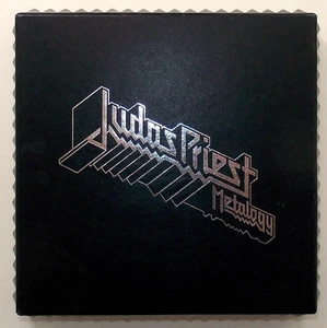 JUDAS PRIEST Metalogy 2004 Original 4CD+1 DVD Box Set & Booklet {STUDS} RARE - Picture 1 of 24