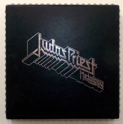 JUDAS PRIEST Metalogy 2004 Original 4CD+1 DVD Box Set & Booklet {STUDS} RARE - Image 1 of 4