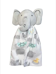 HTF Sterling Baby Elephant Lovey Plush Baby Security Blanket 8" - Picture 1 of 2