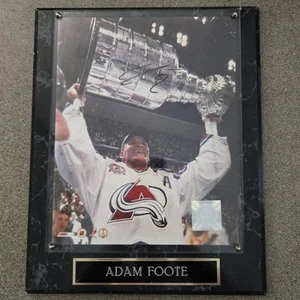 Adam Foote Colorado Avalanche Signed Autograph Photo Framed 10x13 - Picture 1 of 7