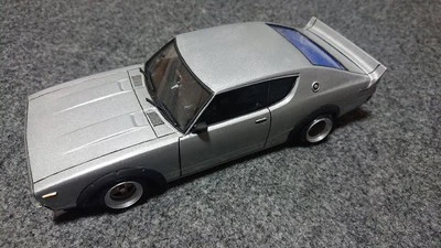 Costruito e verniciato Aoshima 1/24 Nissan Skyline GT-R GC110 2 porte - Immagine 1 di 4
