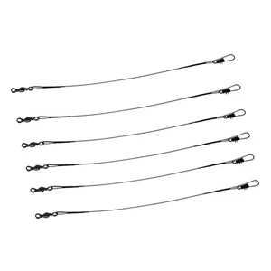 Líderes de pesca de nailon conectan aparejos señuelos alambre cables de agua salada cables - Imagen 1 de 11