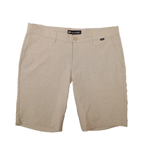 Travis Mathew Wanderlust 10" Golf Shorts Beige Men's Size 34 Golf Performance - Picture 1 of 7