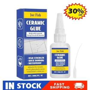 Ceramic Glue 30ml Glue For Porcelain and Pottery Repair Glue Instant Strong &   - Picture 1 of 14