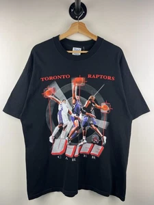 Vintage 90s NBA Toronto Raptors Vince Carter Black Tee Size XL - Bild 1 von 4