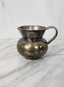 Vtg Cassetti Modernist Silver Hand Made Hammered Creamer Pitcher Mid Century - Picture 1 of 11