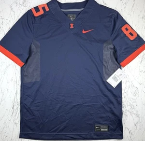 Nike Illinois Fighting Illini Blank Football Jersey Men’s Medium FLAW NWT - Picture 1 of 7