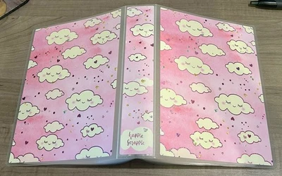 Nuevo álbum de pegatinas planificador nubes rosa tamaño Jumbo Happie Scrappie Foto 1 de 2