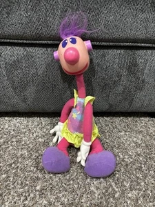 Vintage Ertl 1994 Mrs Jibba Jabba Jibber Jabber Doll Plush Toy Purple Hair - Picture 1 of 13