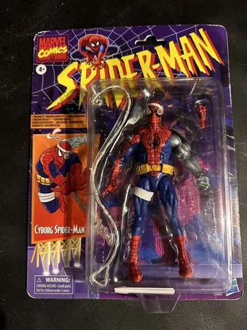 Marvel Legends Cyborg Spider-Man Retro Action Figure Target Exclusive 2020 Cover