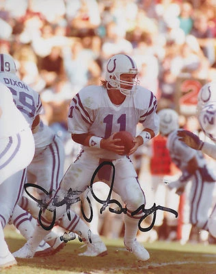 JEFF GEORGE SIGNED 8x10 PHOTO INDIANAPOLIS COLTS FALCONS RAIDERS VIKING REDSKINS - Image 1 of 2