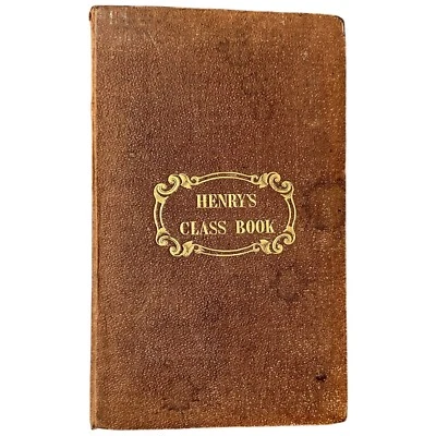 1839 New York A Class Book for Jewish Youth by H. A. Henry Antique Judaica Rare - Image 1 of 4