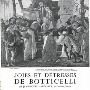 Botticelli Freuden und Nöte - Artikel Presseschnitt 1954 - Bild 1 von 4