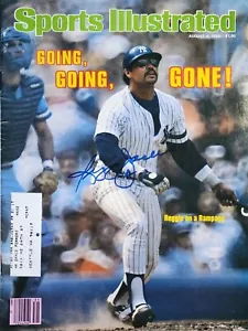 Reggie Jackson, signiertes Sport illustriertes Magazin, 4. August 1980 - Bild 1 von 5