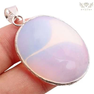 Opalit Edelstein 925 Versilberter Anhänger Handmade Schmuck Gift 3.8cm P-13010 - Bild 1 von 3