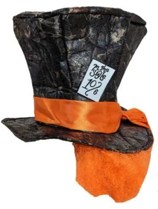 Adults Mad Hatter Top Hat Wonderland Fancy Dress Costume Accessory [One Size] - Picture 1 of 9
