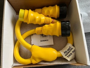 Netzteil Splitter Y Adapter Kabel 50A 125/250V Stecker auf (2) 50A 125V Buchsen - Bild 1 von 3