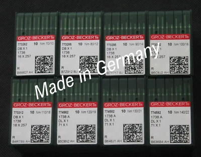 GROZ BECKERT Nähmaschinennadeln Rundkolben Nadelsystem 1738 R  - Bild 1 von 4