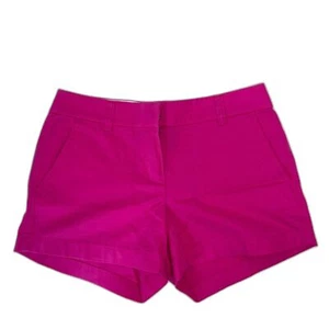 J Crew Hot Pink Bold Bright Casual Chino Shorts Size 2 Small - Picture 1 of 9