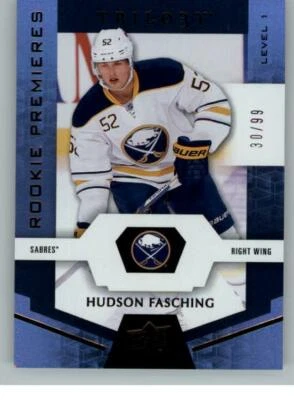 2016-17 Upper Deck Trilogy Rainbow Black #76 Hudson Fasching 99 (ref 131206) - Image 1 of 2