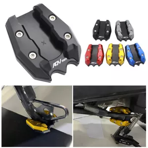 For Honda ADV150 2019-2021 2022 CNC Foot Side Stand Extension Enlarger Plate Pad - Foto 1 di 12