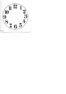 3- 1/4" 3-1/2", 3-3/4" Diameter Clock Dial Face Cardstock/GLOSSY ROMAN & ARABIC - Picture 1 of 1