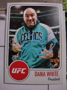 UFC CEO DANA WHITE SIGNED AUTOGRAPH CUSTOM BOSTON CELTICS TRADING CARD PROOF PIC - Picture 1 of 3