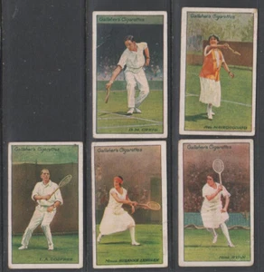 CIGARETTE CARDS Gallaher 1928 Lawn Tennis Celebrities - (5 cards) 9,12,13,16,19 - Picture 1 of 2