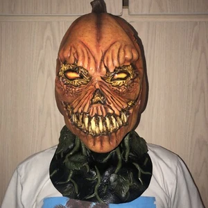 Scary Pumkin Spirit Halloween Full Neck And Face Mask - Picture 1 of 4