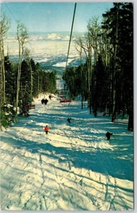 SKIPOSTKARTE Sandia Peak Skigebiet, New Mexico, Skifahren unter dem Stuhl - Bild 1 von 2