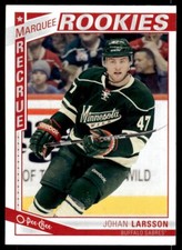 2013-14 O PEE CHEE MARQUEE ROOKIES Johan Larsson Rookie Minnesota Wild R62