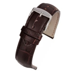 Leather Watch Strap (18, 20 mm or 22 mm), Quality Walnut Brown. - Bild 1 von 1
