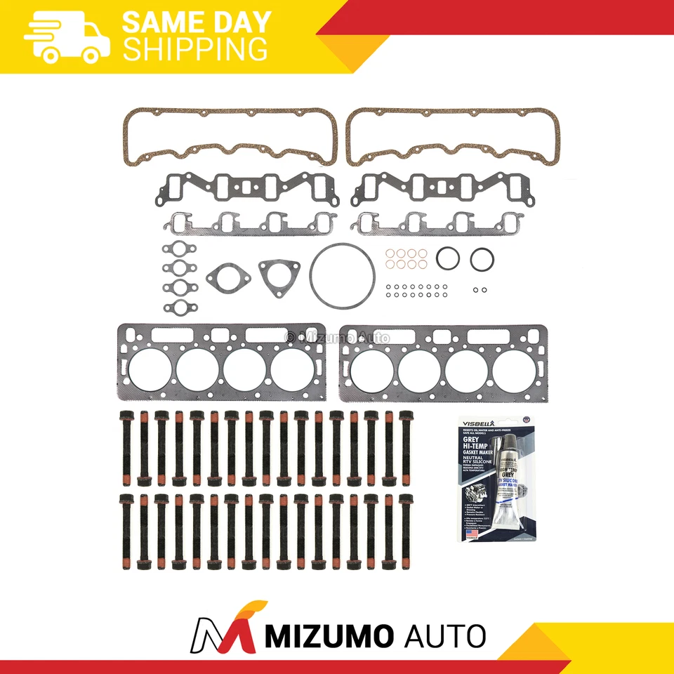 Head Gasket Bolts Set Fit 92-02 Chevrolet GMC 6.5L OHV DIESEL TURBO - Image 1 of 4