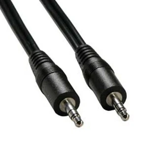Paquete de 2 enchufes de audio estéreo macho enchapados en oro auxiliar de 1 pie premium de 3,5 mm - Imagen 1 de 3
