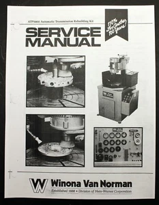Kit de reconstrucción de transmisión automática Van Norman ATP5000 manual de servicio FG5000 - Imagen 1 de 2