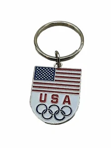 Llavero Anillo Juegos Olímpicos de Estados Unidos Equipo Bandera de Estados Unidos - Imagen 1 de 4