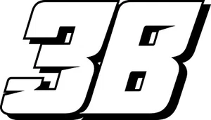 NUEVO PARA 2025 #38 Hallie Deegan Racing Calcomanía Adhesiva - SM a XL - varios clrs - Imagen 1 de 4